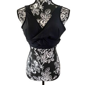 Crossover Corset Style Bikini Top Swimwear Beach Vacation Tie Back